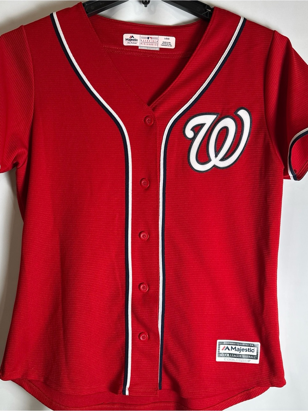 Majestic Women’s Washington Nationals Red Baseball Jersey